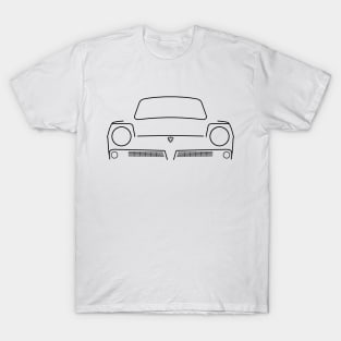 Reliant Regal 1970s classic car black outline graphic T-Shirt